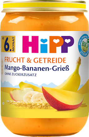 Frucht & Getreide Mango-Bananen-Grieß, ab dem 6.Monat, 190 g