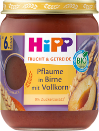 Frucht & Getreide Pflaume in Birne mit Vollkorn ab dem 6.Monat, 160 g