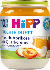 Frucht & Joghurt Pfirsich-Aprikose mit Quark-Creme, ab dem 10.Monat, 160 g