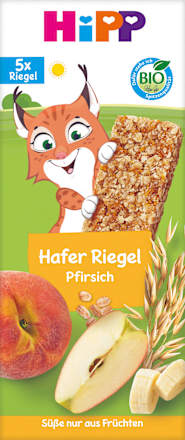 Fruchtriegel Hafer Pfirsich, ab 3 Jahren (5x20 g), 100 g