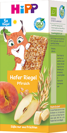Fruchtriegel Hafer Pfirsich, ab 3 Jahren (5x20 g), 100 g