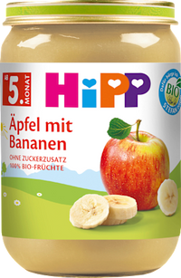 Früchte Äpfel mit Bananen, ab dem 5. Monat, 190 g