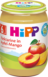 Früchte Für kleine Feinschmecker, Nektarine in Apfel-Mango ab dem 6. Monat, 190 g