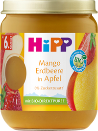 Früchte Mango Erdbeere in Apfel ab 6.Monat, 160 g