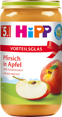 Früchte Pfirsich in Apfel, ab dem 5. Monat, 250 g