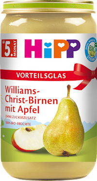 Früchte Williams-Christ-Birnen mit Apfel, ab dem 5. Monat, 250 g