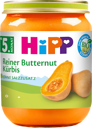 Gemüse Butternut-Kürbis, ab dem 5.Monat, 125 g