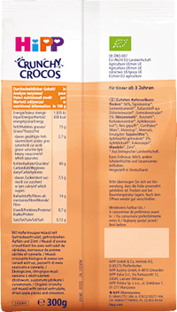 Kindermüsli Crunchy Crocos Apfel Zimt, 300 g