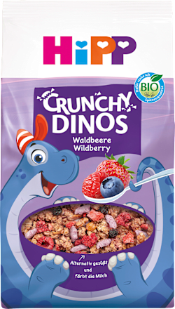 Kindermüsli Crunchy Dinos Waldbeere, ab 3 Jahren, 300 g