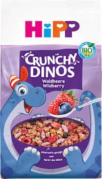 Kindermüsli Crunchy Dinos Waldbeere, ab 3 Jahren, 300 g