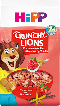 Kindermüsli Crunchy Lions Erdbeere-Vanille, ab 3 Jahren, 300 g