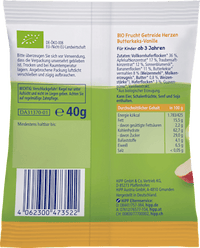 Kindersnack Mini Hafer-Herzen Butterkeks-Vanille, ab 3 Jahre, 40 g