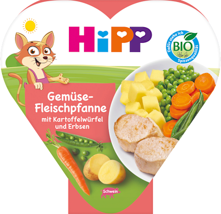 Kinderteller Gemüse-Fleischpfanne mit Kartoffelwürfeln & Erbsen, ab 1 Jahr, 250 g
