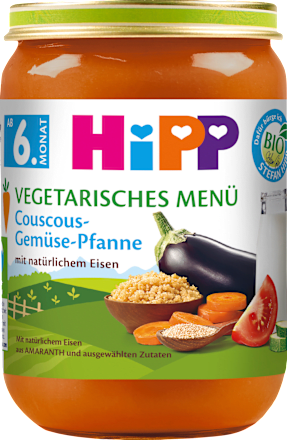 Menü Couscous-Gemüse-Pfanne ab dem 6. Monat, 190 g