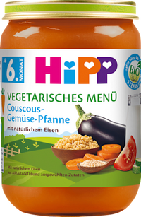 Menü Couscous-Gemüse-Pfanne ab dem 6. Monat, 190 g