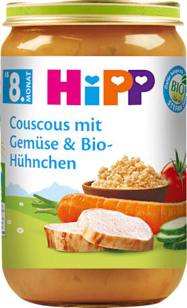 Menü Couscous mit Gemüse & Hühnchen ab dem 8. Monat, 220 g