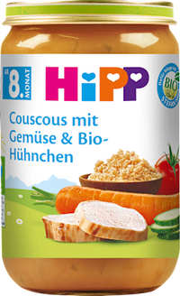 Menü Couscous mit Gemüse & Hühnchen ab dem 8. Monat, 220 g