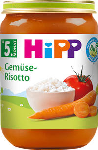 Menü Gemüse-Risotto, nach dem 4.Monat, 190 g
