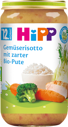 Menü Gemüserisotto mit zarter Pute ab dem 12. Monat, 250 g