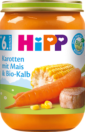 Menü Karotten mit Mais & Kalb ab dem 6. Monat, 190 g