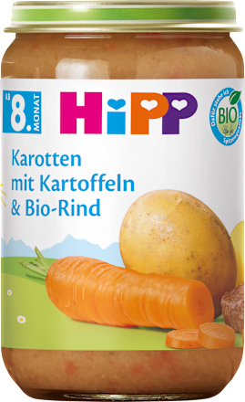 Menü Kartoffel-Gemüse mit Rind ab dem 8. Monat, 220 g
