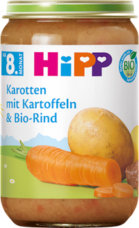 Menü Kartoffel-Gemüse mit Rind ab dem 8. Monat, 220 g