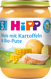 Menü Mais mit Kartoffelpüree & Pute ab dem 5.Monat, 190 g