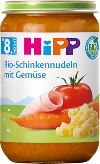 Menü Schinkennudeln mit Gemüse ab dem 8. Monat, 220 g
