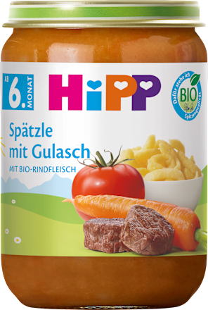 Menü Spätzle mit Gulasch ab dem 6. Monat, 190 g