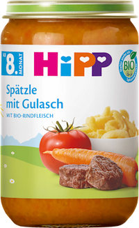 Menü Spätzle mit Gulasch ab dem 8. Monat, 220 g