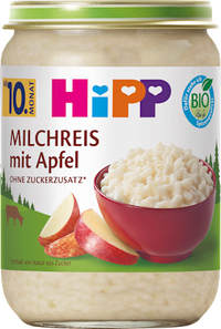 Milchreis mit Apfel ab dem 10. Monat, 190 g