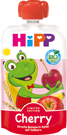 Quetschie Kirsche Banane in Apfel mit Vollkorn, ab 1 Jahr, 100 g