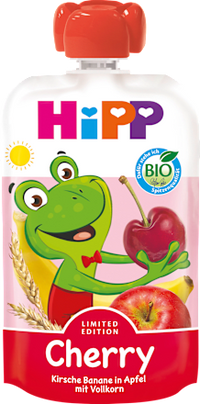 Quetschie Kirsche Banane in Apfel mit Vollkorn, ab 1 Jahr, 100 g