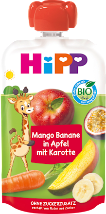 Quetschie Mango, Banane in Apfel mit Karotte ab 1 Jahr, 100 g
