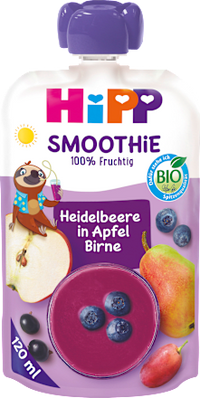 Quetschie Smoothie Mix Heidelbeere in Apfel-Birne, ab 1 Jahr, 120 ml