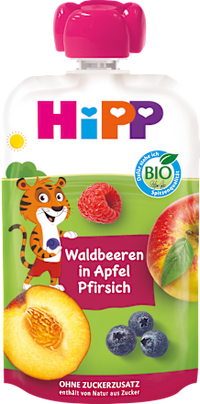 Quetschie Waldbeeren in Apfel Pfirsich ab 1 Jahr, 100 g