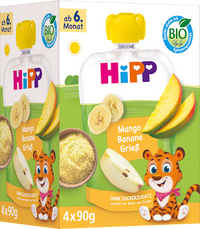 Quetschies Multi Mango Bananen Grieß, ab 6. Monat (4x90 g), 360 g