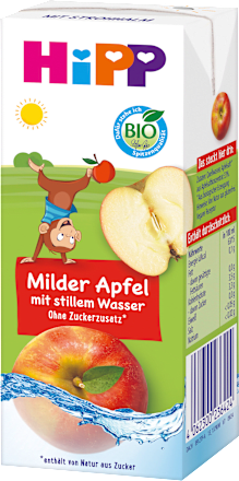 Saft Milder Apfel mit stillem Wasser ab 1 Jahr, 200 ml