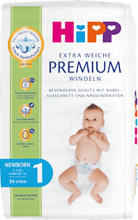 Premium luiers maat 1 pasgeboren (2-5 kg), 24 stuks