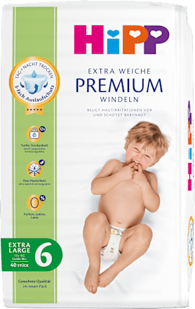 Premium luiers maat 6 extra groot (13+ kg), 40 stuks