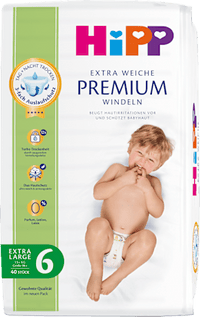 Premium luiers maat 6 extra groot (13+ kg), 40 stuks