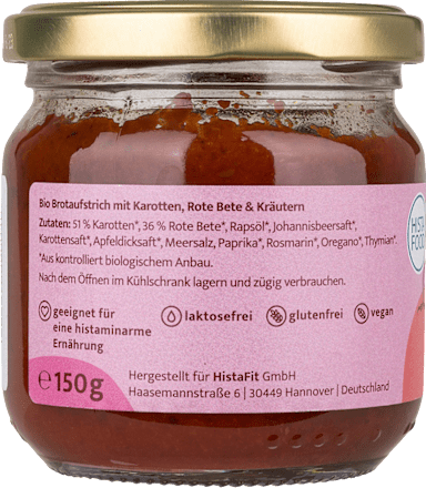 Gemüseaufstrich, Karotte & Rote Bete, 150 g