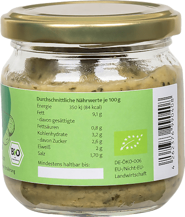 Gemüseaufstrich Zucchini & Basilikum, 160 g HistaFood