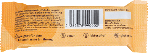 Müsliriegel Körner mit Datteln, Kürbiskernen & Zimt, 50 g