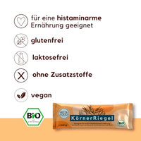 Müsliriegel Körner mit Datteln, Kürbiskernen & Zimt, 50 g