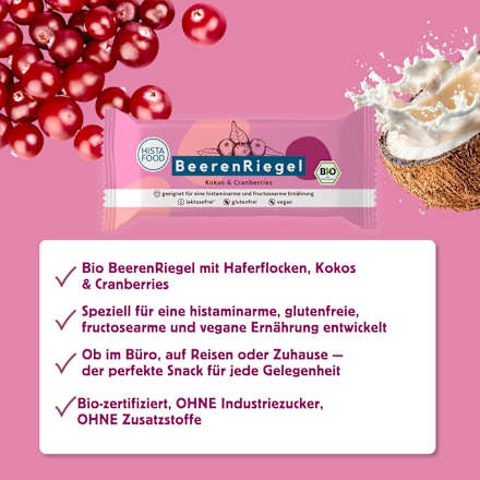 Müsliriegel Kokos & Cranberries, 50 g