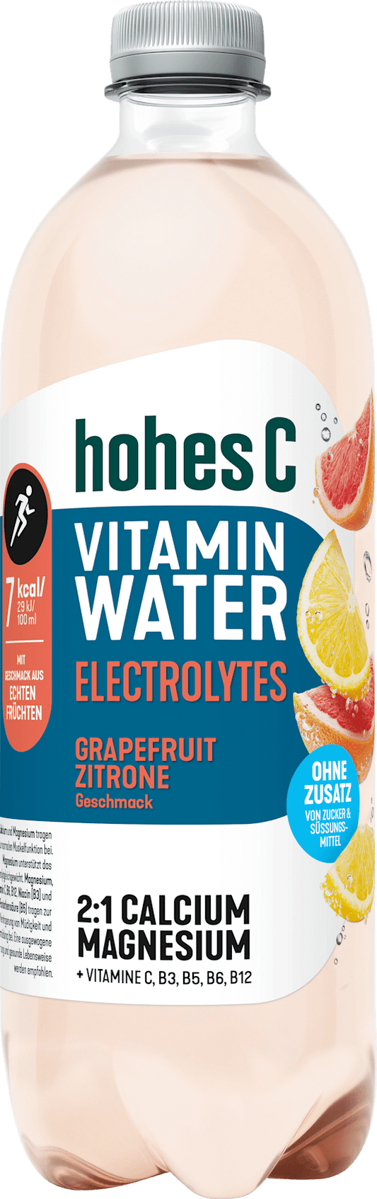hohes C boisson rafraîchissante, Vitamin Water Electrolytes, pamplemousse-citron, 0,75 l USAGE UNIQUE