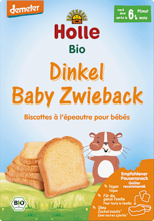 Holle Babysnack Zwieback Dinkel, ab dem 7. Monat, 200 g