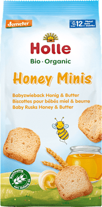 Babysnack Zwieback Honey Minis, ab dem 12. Monat, 100 g