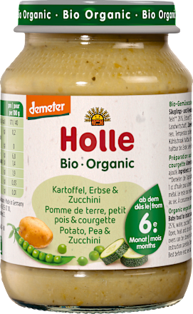 Gemüse Kartoffeln mit Erbsen & Zucchini ab dem 6. Monat, 190 g